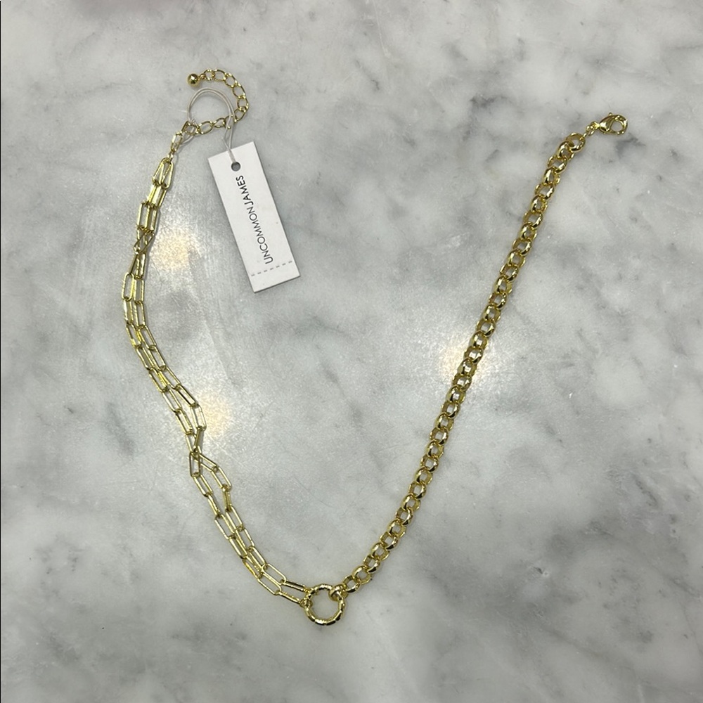 Uncommon James Dual Gold Chain Necklace